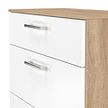 Hadley 3 Drawer Deep Chest White Oak from Roseland Furniture