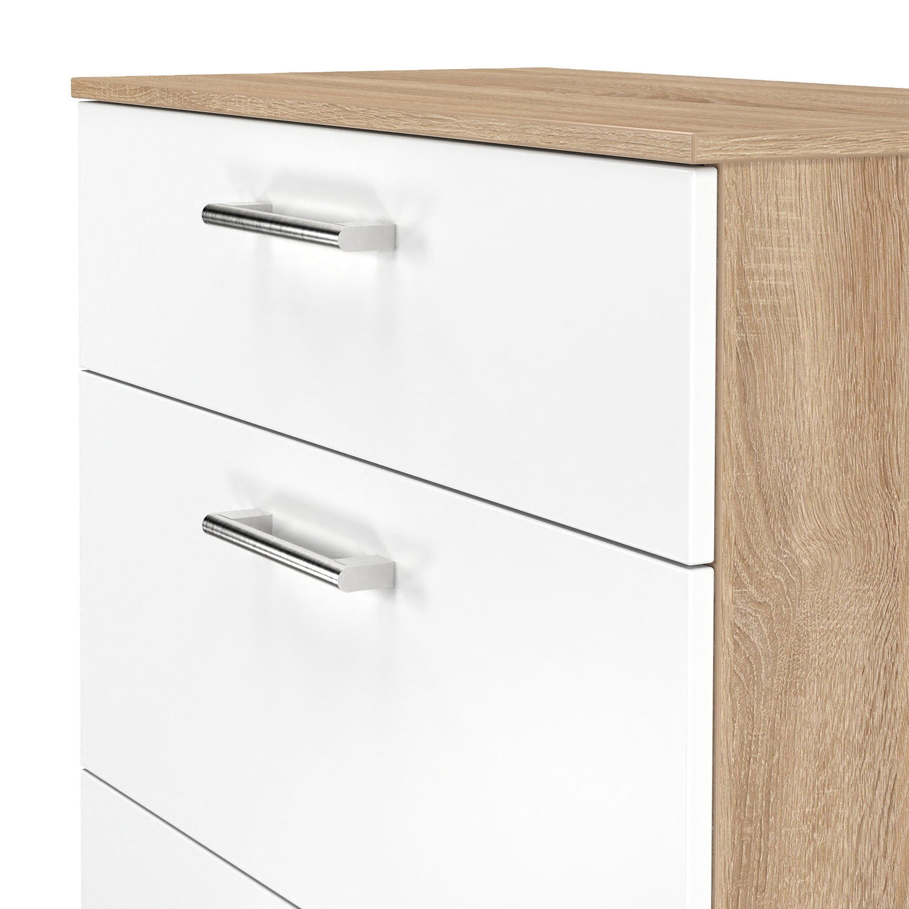 Hadley 3 Drawer Deep Chest White Oak from Roseland Furniture