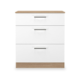Hadley 3 Drawer Deep Chest White Oak from Roseland Furniture