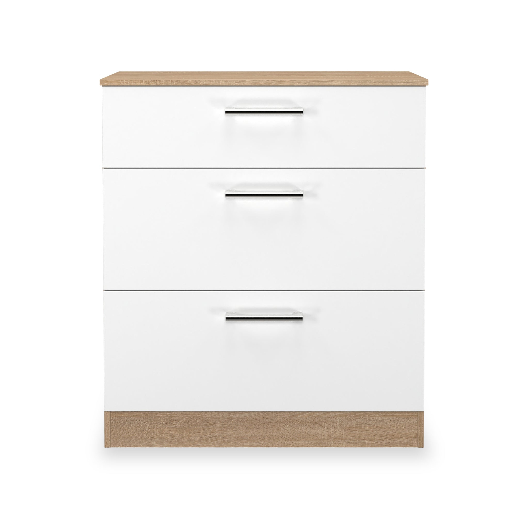 Hadley 3 Drawer Deep Chest White Oak from Roseland Furniture