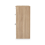 Hadley 3 Drawer Deep Chest White Oak from Roseland Furniture