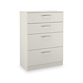 Hadley 4 Drawer Deep Chest Grey from Roseland Furniture
