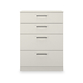 Hadley 4 Drawer Deep Chest Grey from Roseland Furniture