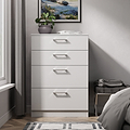 Hadley 4 Drawer Deep Chest Grey from Roseland Furniture