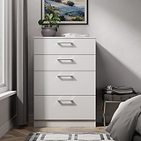 Hadley 4 Drawer Deep Chest Grey from Roseland Furniture