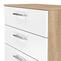 Hadley 4 Drawer Deep Chest White Oak from Roseland Furniture