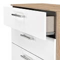 Hadley 4 Drawer Deep Chest White Oak from Roseland Furniture