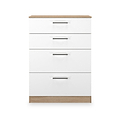 Hadley 4 Drawer Deep Chest White Oak from Roseland Furniture