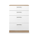 Hadley 4 Drawer Deep Chest White Oak from Roseland Furniture