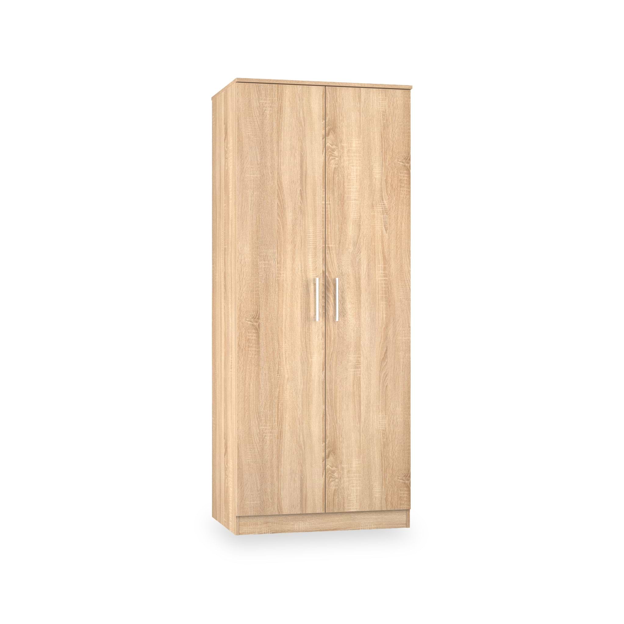 Hadley Double Wardrobe Oak from Roseland Furniture