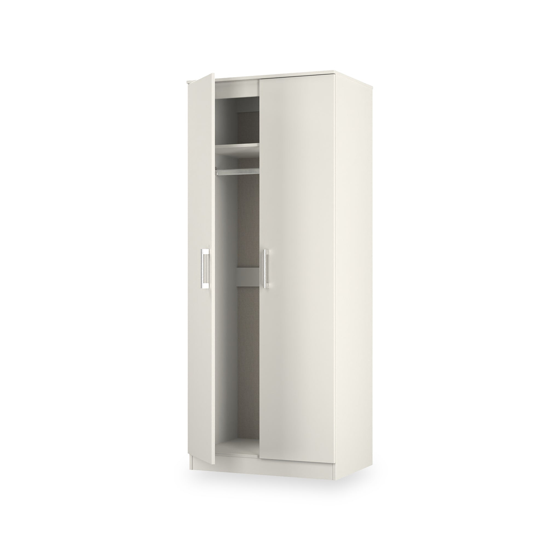 Hadley Double Wardrobe Grey from Roseland Furniture