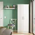 Hadley Double Wardrobe Grey from Roseland Furniture