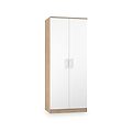 Hadley Double Wardrobe White Oak from Roseland Furniture