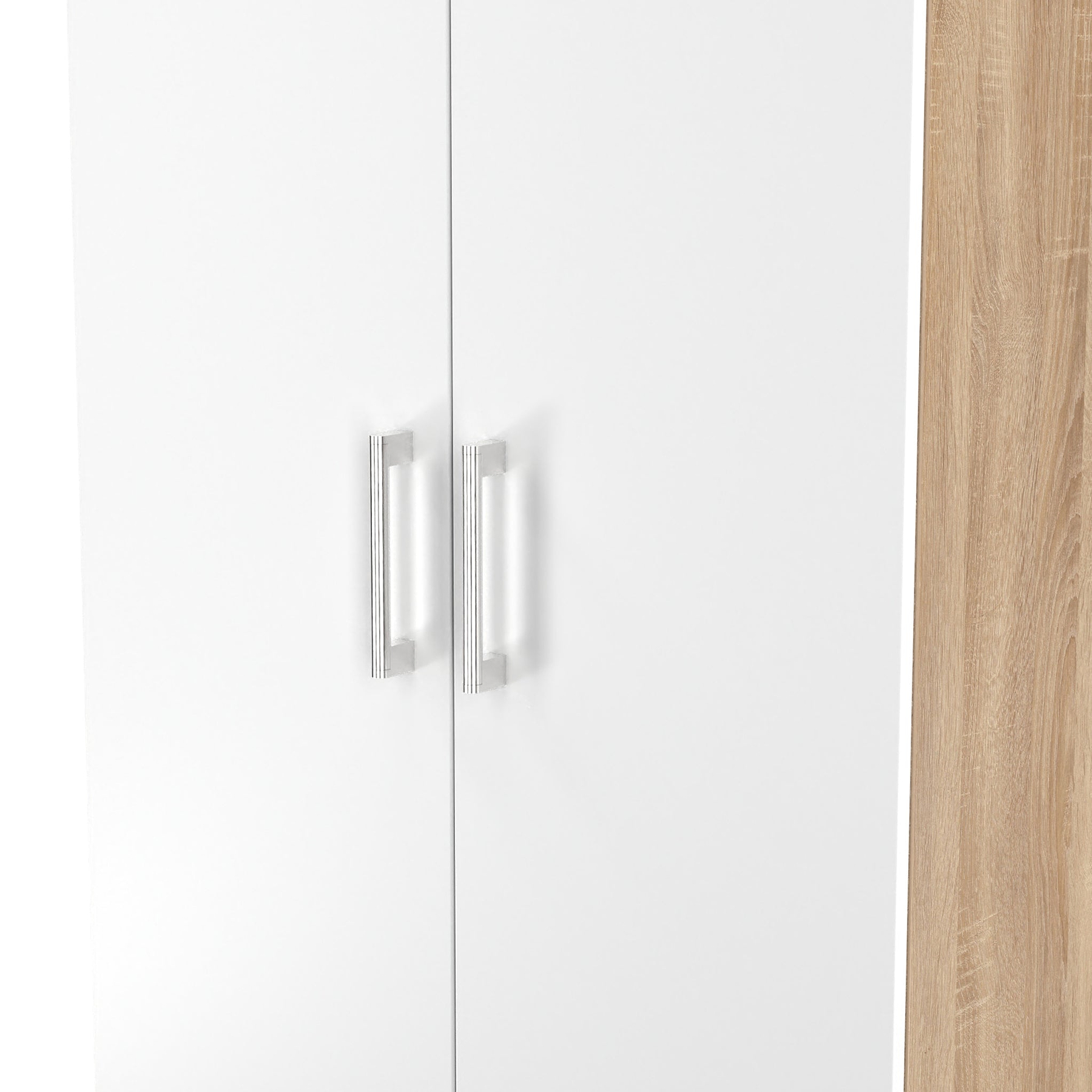 Hadley Double Wardrobe White Oak from Roseland Furniture