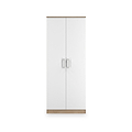 Hadley Double Wardrobe White Oak from Roseland Furniture