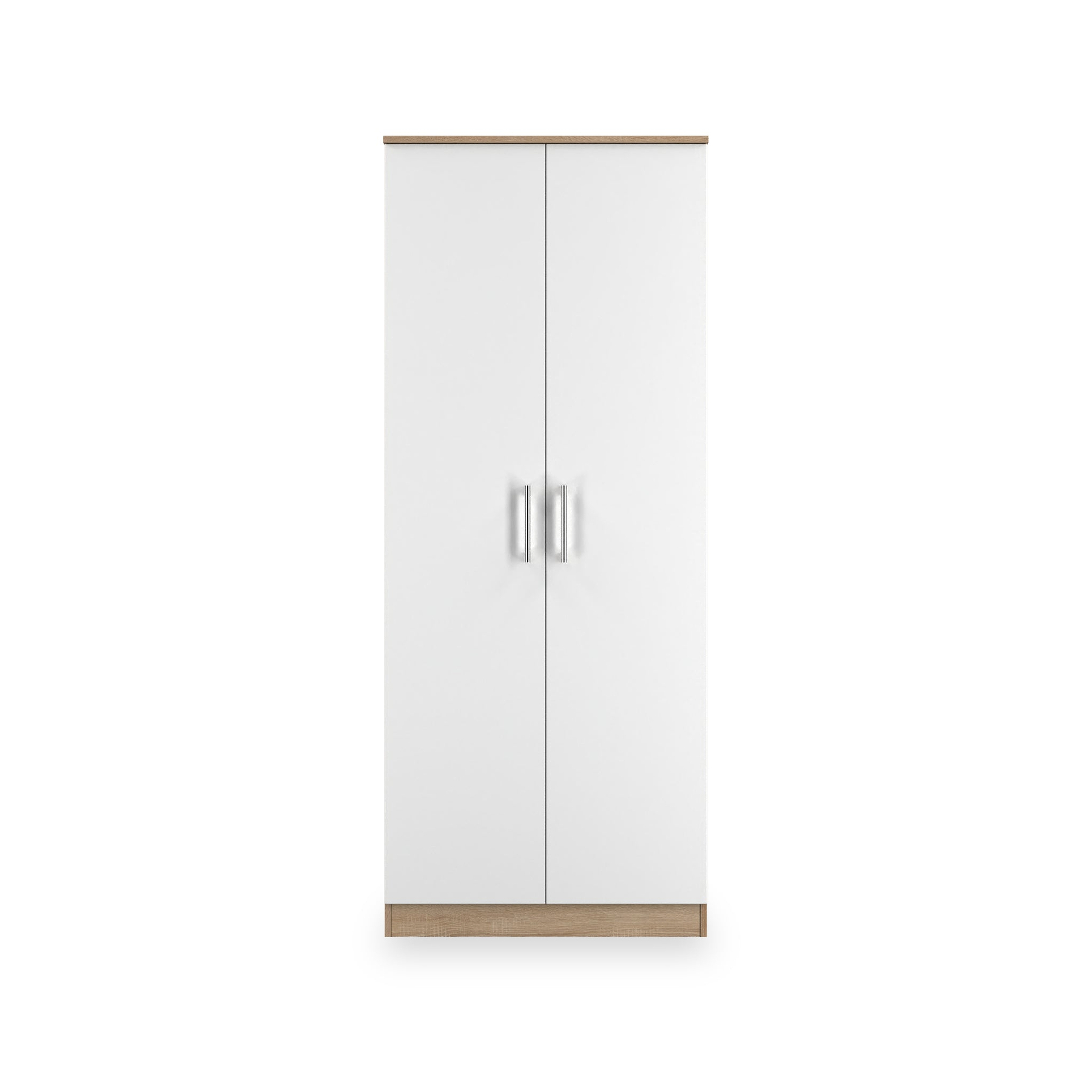 Hadley Double Wardrobe White Oak from Roseland Furniture