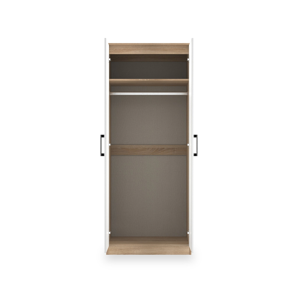 Hadley Double Wardrobe White Oak from Roseland Furniture