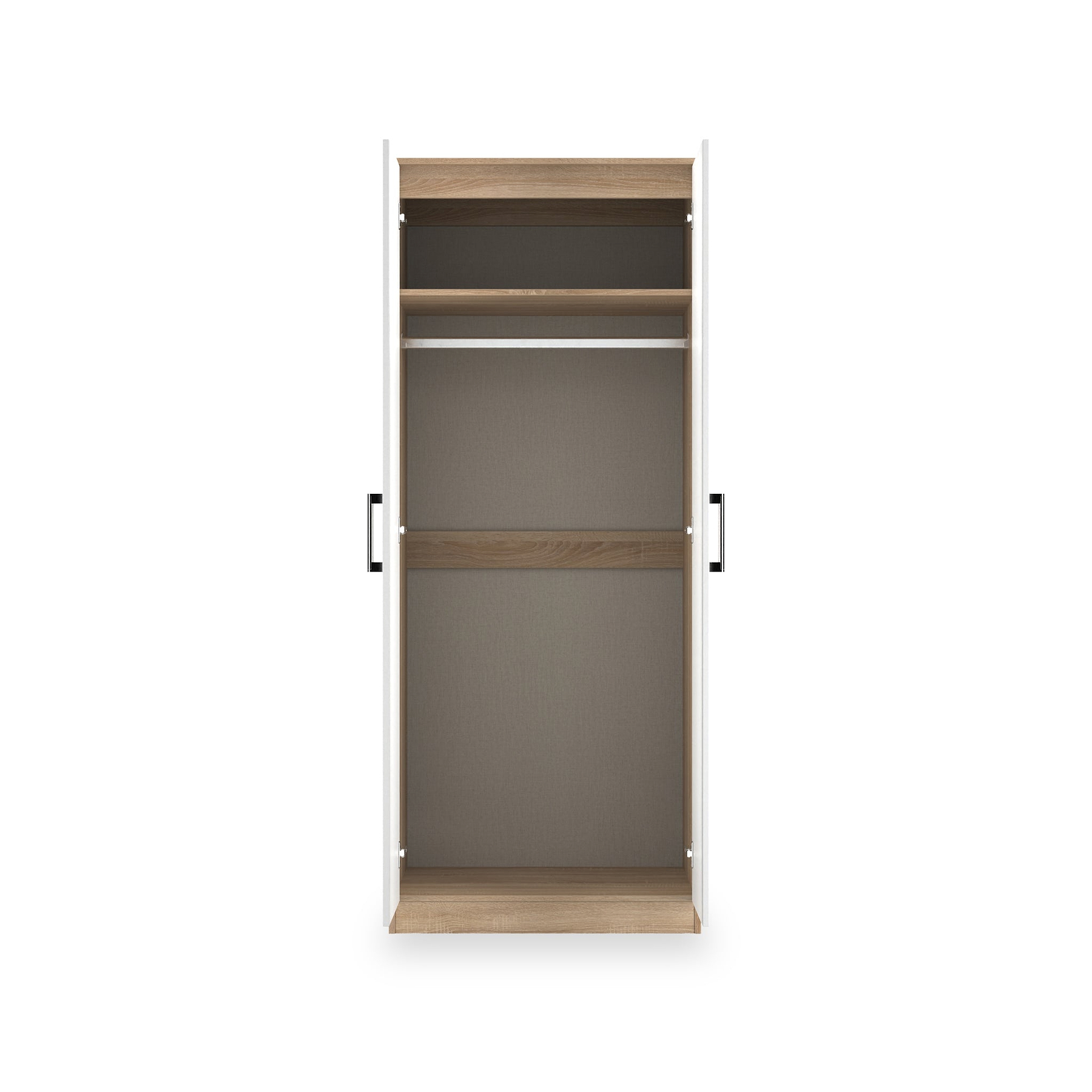 Hadley Double Wardrobe White Oak from Roseland Furniture