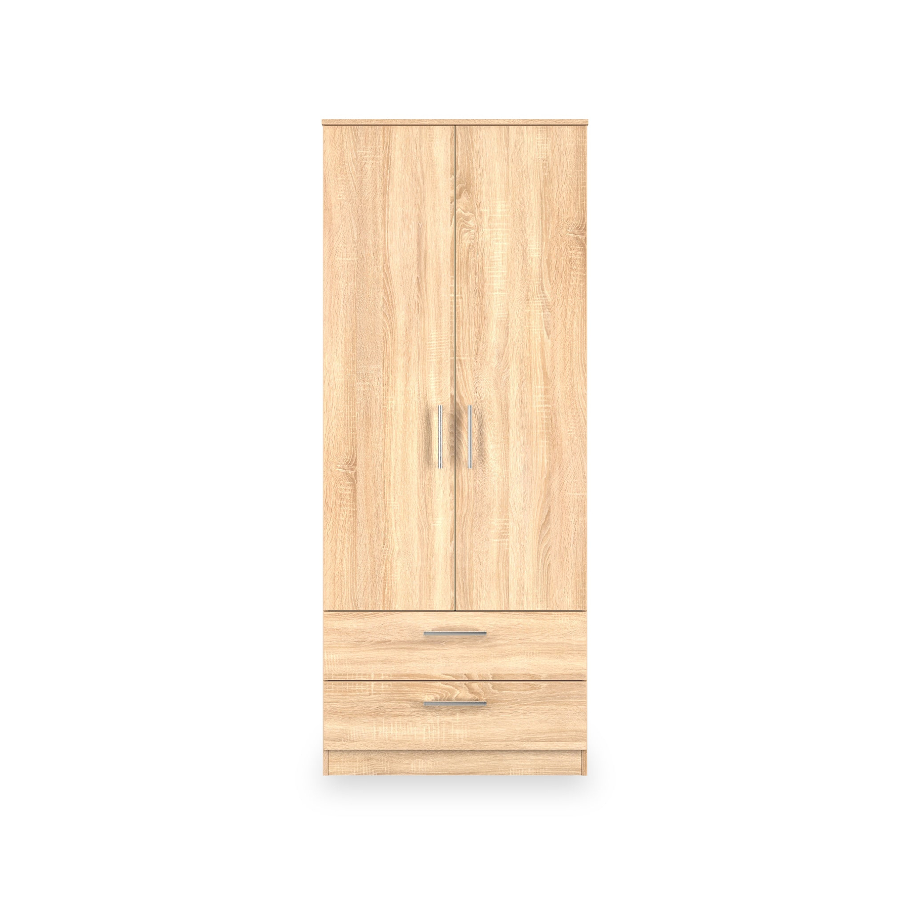 Hadley Double Wardrobe 2 Drawers Oak from Roseland Furniture
