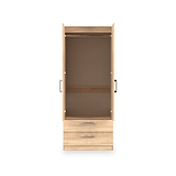 Hadley Double Wardrobe 2 Drawers Oak from Roseland Furniture