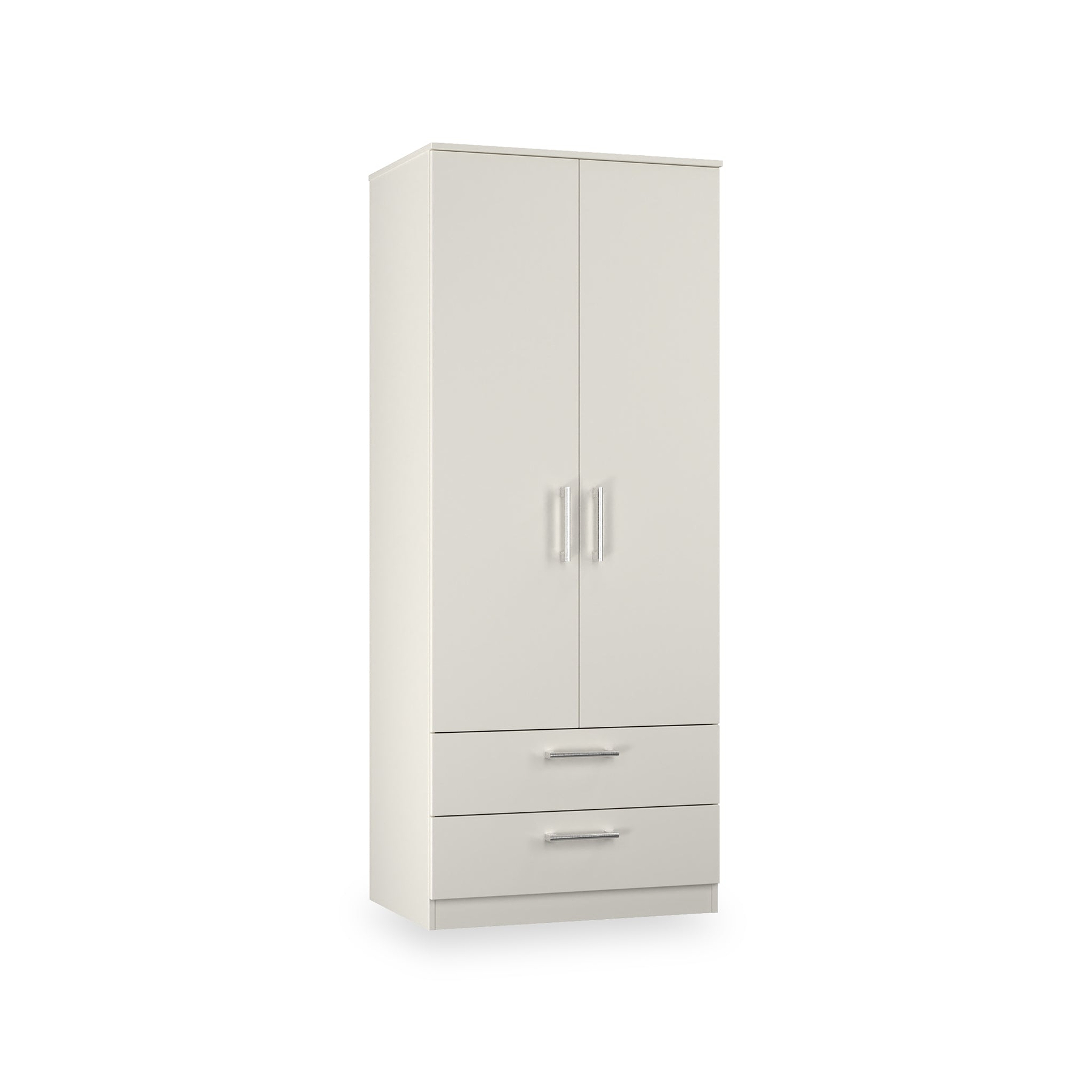 Hadley Double Wardrobe 2 Drawers Grey from Roseland Furniture