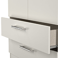 Hadley Double Wardrobe 2 Drawers Grey from Roseland Furniture