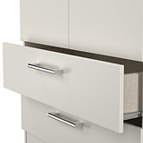 Hadley Double Wardrobe 2 Drawers Grey from Roseland Furniture