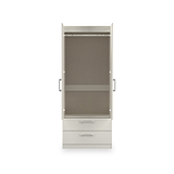 Hadley Double Wardrobe 2 Drawers Grey from Roseland Furniture