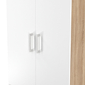 Hadley Double Wardrobe 2 Drawers White Oak from Roseland Furniture