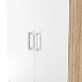 Hadley Double Wardrobe 2 Drawers White Oak from Roseland Furniture