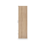 Hadley Double Wardrobe 2 Drawers White Oak from Roseland Furniture