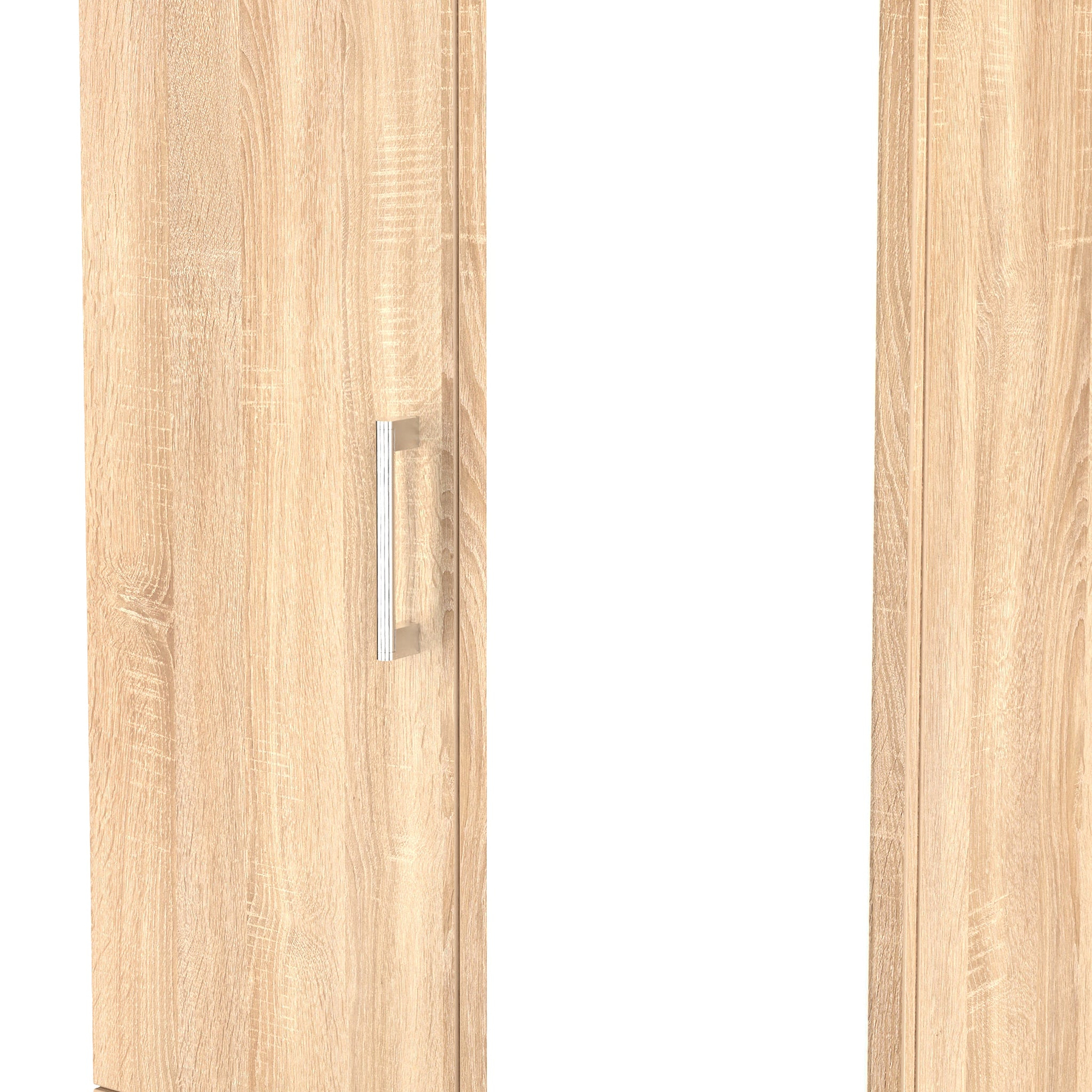 Hadley Double Mirrored Wardrobe and Drawers Oak from Roseland Furniture