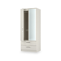 Hadley Double Mirrored Wardrobe and Drawers Grey from Roseland Furniture