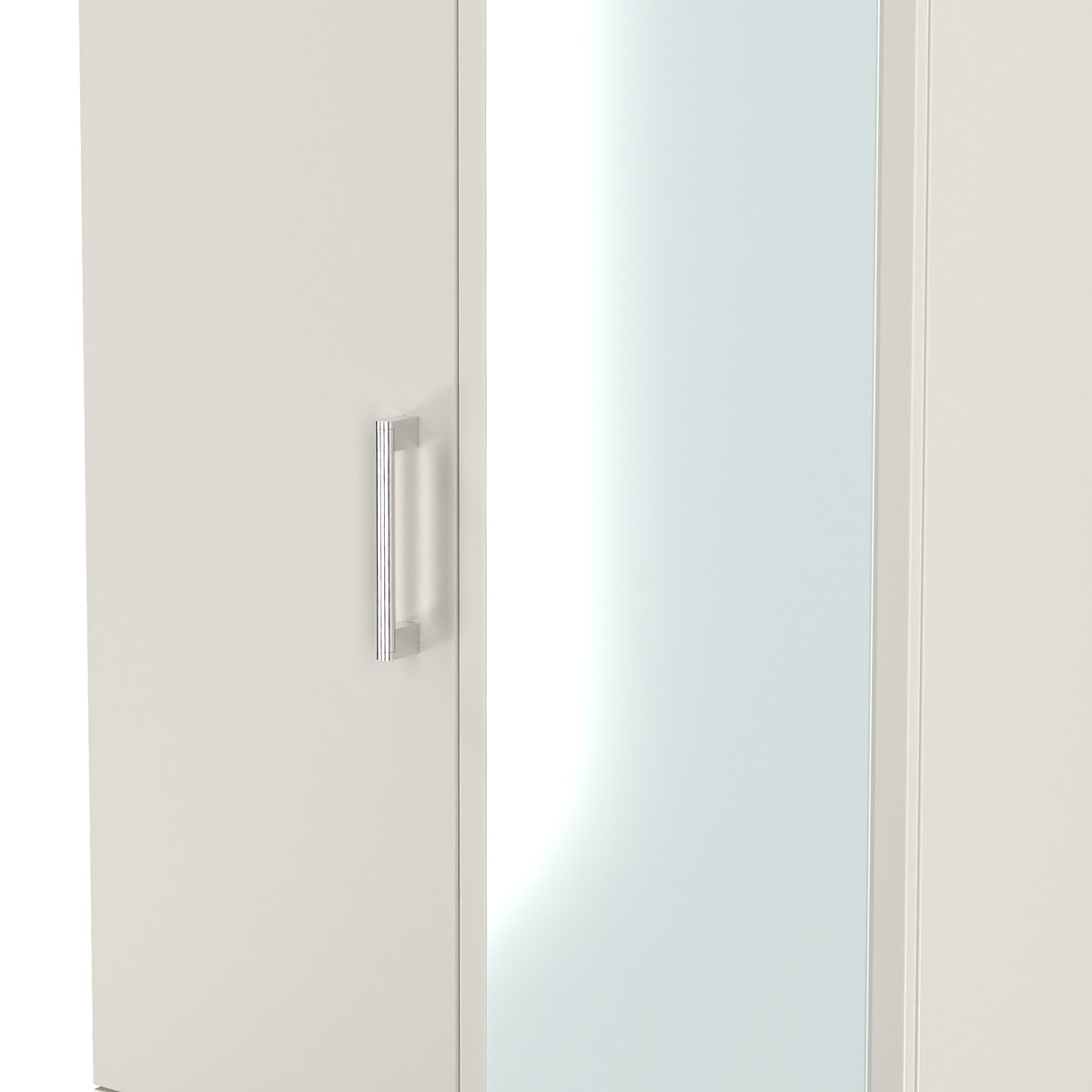 Hadley Double Mirrored Wardrobe and Drawers Grey from Roseland Furniture
