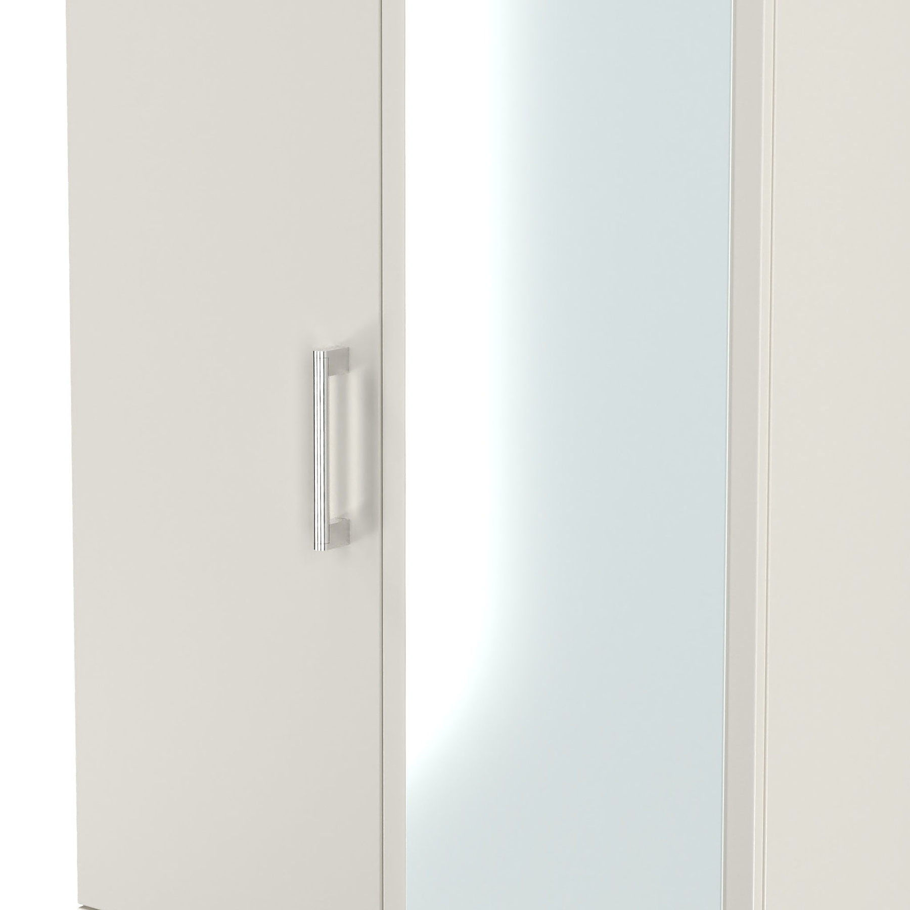 Hadley Double Mirrored Wardrobe and Drawers Grey from Roseland Furniture