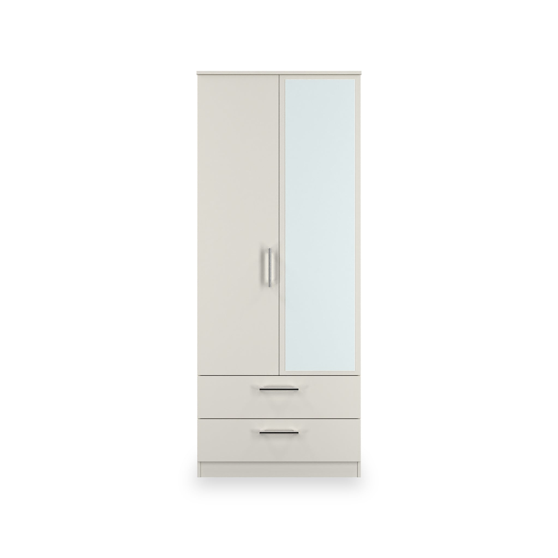 Hadley Double Mirrored Wardrobe and Drawers Grey from Roseland Furniture