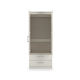 Hadley Double Mirrored Wardrobe and Drawers Grey from Roseland Furniture