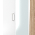 Hadley Double Mirrored Wardrobe and Drawers White Oak from Roseland Furniture