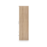 Hadley Double Mirrored Wardrobe and Drawers White Oak from Roseland Furniture