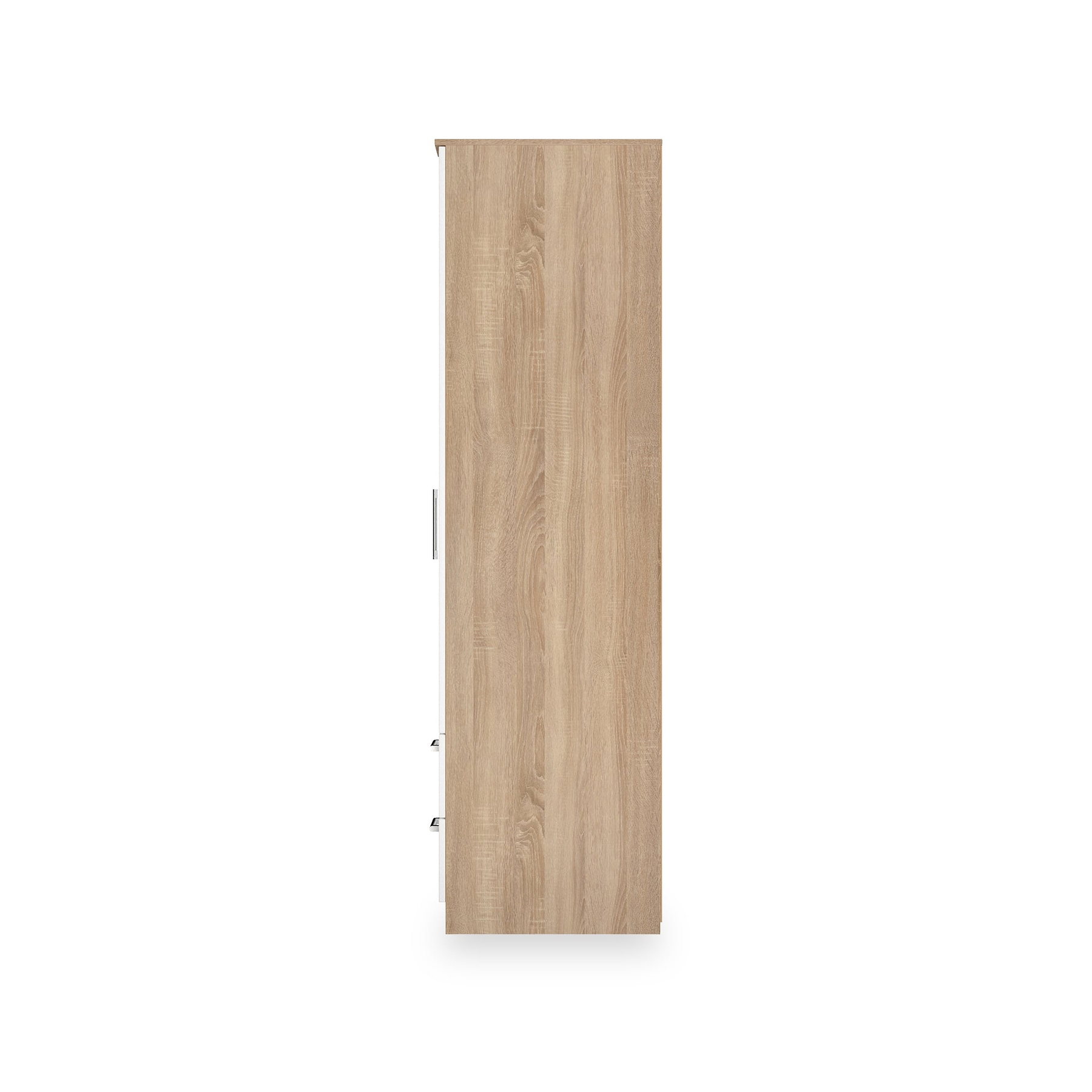 Hadley Double Mirrored Wardrobe and Drawers White Oak from Roseland Furniture