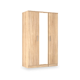Hadley Triple Mirrored Wardrobe Oak from Roseland Furniture