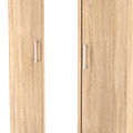 Hadley Triple Mirrored Wardrobe Oak from Roseland Furniture