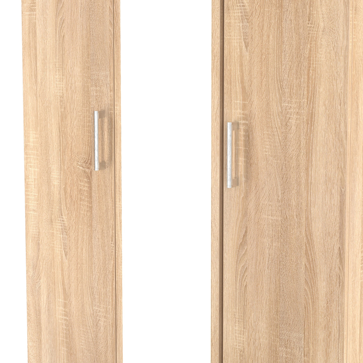 Hadley Triple Mirrored Wardrobe Oak from Roseland Furniture