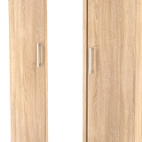 Hadley Triple Mirrored Wardrobe Oak from Roseland Furniture