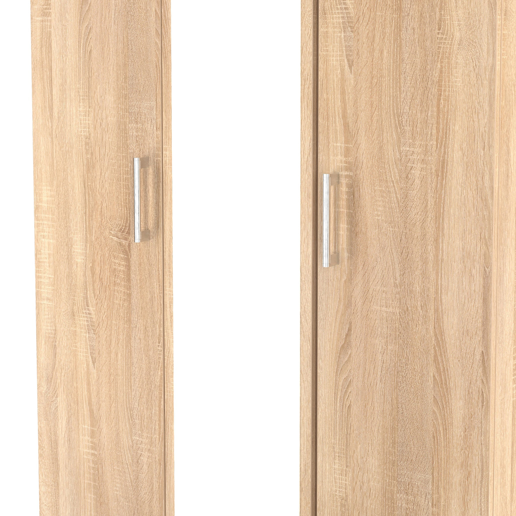 Hadley Triple Mirrored Wardrobe Oak from Roseland Furniture