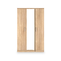Hadley Triple Mirrored Wardrobe Oak from Roseland Furniture