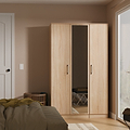 Hadley Triple Mirrored Wardrobe Oak from Roseland Furniture