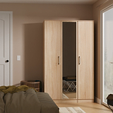 Hadley Triple Mirrored Wardrobe Oak from Roseland Furniture