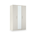 Hadley Triple Mirrored Wardrobe Grey from Roseland Furniture