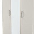 Hadley Triple Mirrored Wardrobe Grey from Roseland Furniture